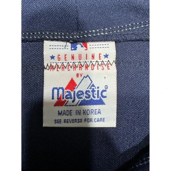 Vintage‎ Majestic Cleveland Indians Eddie Murray 33 Navy Baseball Jersey Mens XL - Picture 6 of 12